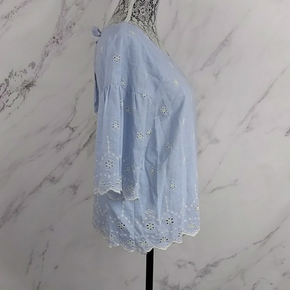 Sanctuary White Floral Eyelet and Scalloped Top - Picture 5 of 7